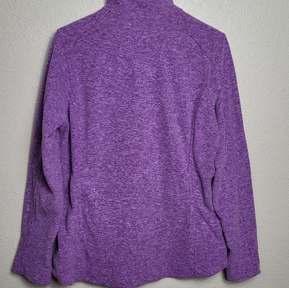 Duluth Trading Woman's Sz L Purple Fleece Jacket - Picture 8 of 9